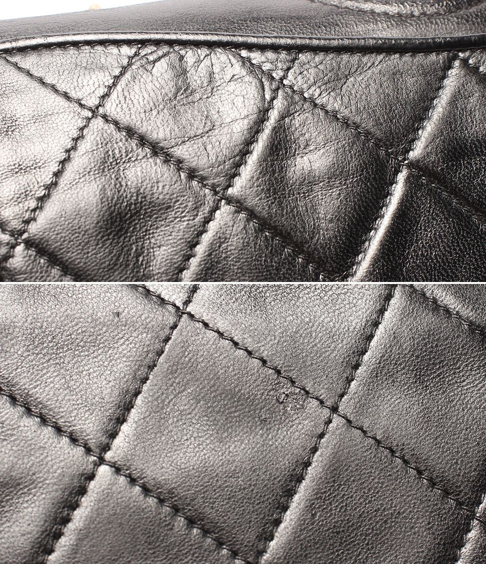 Chanel Chain Shoulder Bag Gold Single Flap Quilted Lambskin — view 7