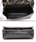Chanel Chain Shoulder Bag Gold Single Flap Quilted Lambskin — view 4