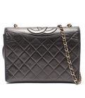 Chanel Chain Shoulder Bag Gold Single Flap Quilted Lambskin