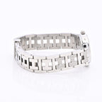 Hermes Watch Clipper Cles Diamond Bezel Pave Shell Dial SS White — view 5