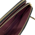 Chanel Wallet Quilted Black Chain Gold Shoulder — view 5