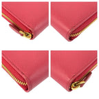 Prada Saffiano Pink Gold Leather Wallet — view 7