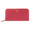 Prada Saffiano Pink Gold Leather Wallet