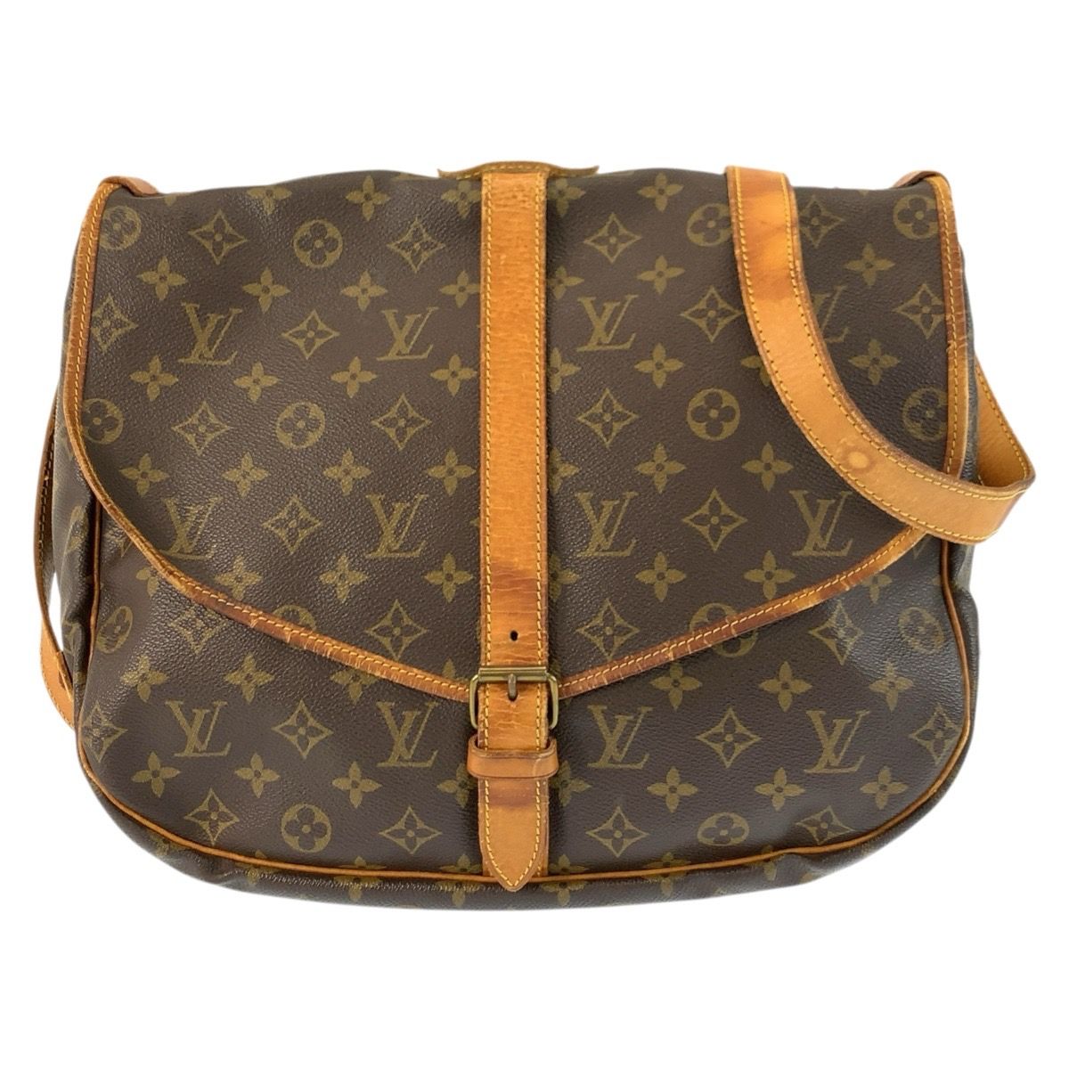 Louis Vuitton Monogram Saumur 35 Brown