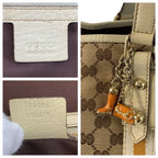 Gucci Sherry Line Beige Ivory Gold GG Canvas Tote Shoulder — view 3