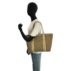 Gucci Sherry Line Beige Ivory Gold GG Canvas Tote Shoulder — view 7