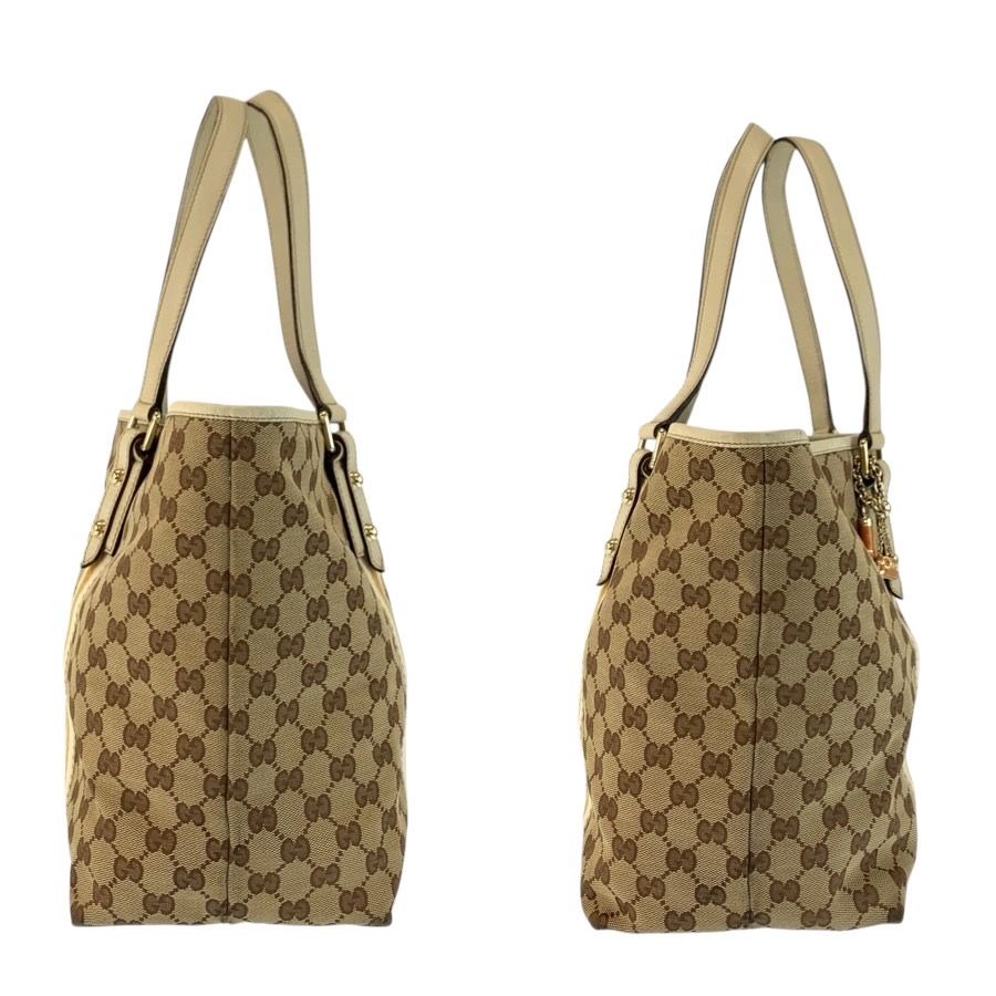 Gucci Sherry Line Beige Ivory Gold GG Canvas Tote Shoulder — view 8