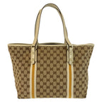 Gucci Sherry Line Beige Ivory Gold GG Canvas Tote Shoulder — view 2