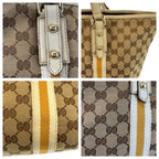 Gucci Sherry Line Beige Ivory Gold GG Canvas Tote Shoulder — view 6