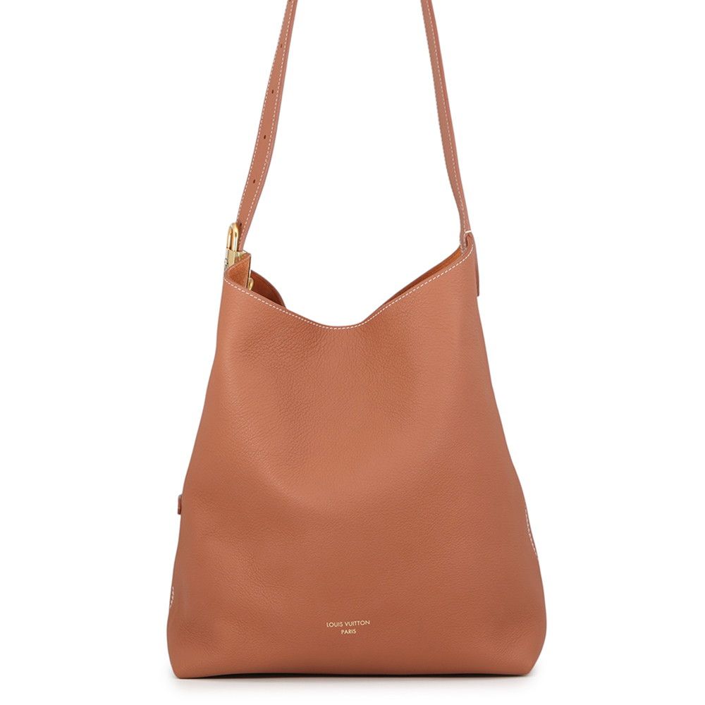 Louis Vuitton Shoulder Bag Grain Calf Leather Lowkey Hobo MM