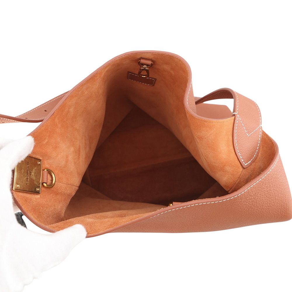 Louis Vuitton Shoulder Bag Grain Calf Leather Lowkey Hobo MM — view 5