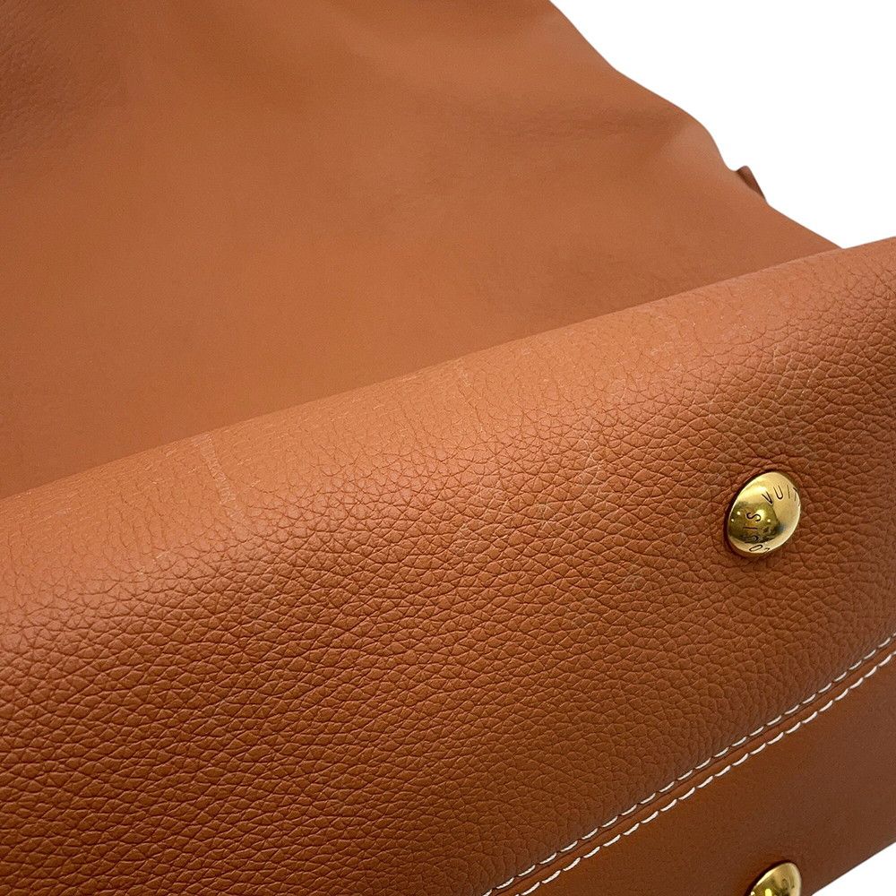 Louis Vuitton Shoulder Bag Grain Calf Leather Lowkey Hobo MM — view 8