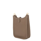 Hermes Evelyne TPM 111 cm Amazon Etoupe Gold Taurillon Clemence Handbag — view 2