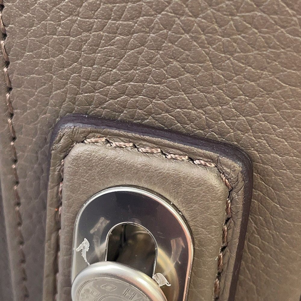 Hermes Carry Case Ro Ring Mobility Suitcase Etain Silver Taurillon Clemence — view 8