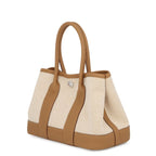 Hermes Tote Neo Garden 23 Party Biscuit Ecru Silver Negonda Toile — view 2