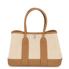 Hermes Tote Neo Garden 23 Party Biscuit Ecru Silver Negonda Toile