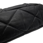 Chanel Chain Shoulder Bag 19 Maxi Quilted CC Logo Shiny Calf Leather 2-Way — view 9