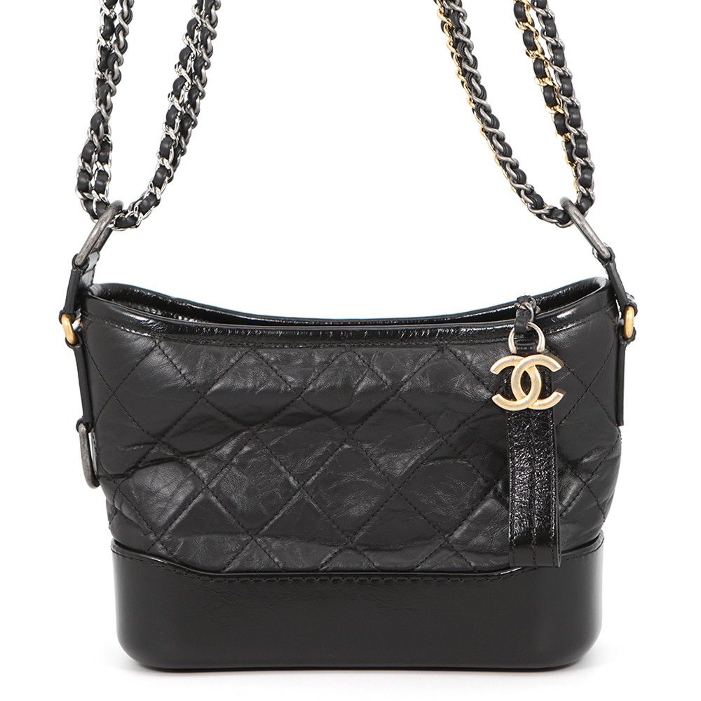 Chanel Chain Shoulder Bag Gabriel de Small Hobo Tweed