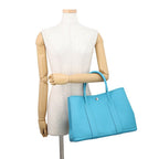 Hermes Tote Garden Party PM Turquoise Silver Country — view 4