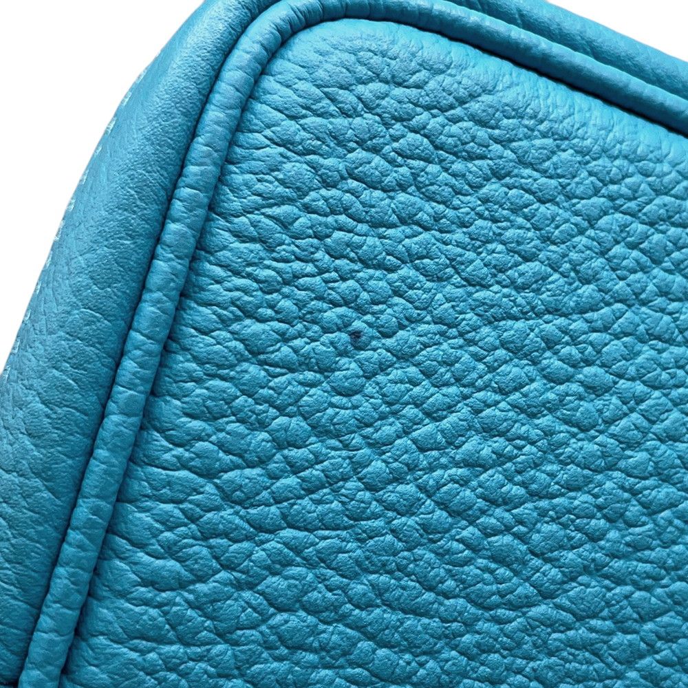 Hermes Tote Garden Party PM Turquoise Silver Country — view 7