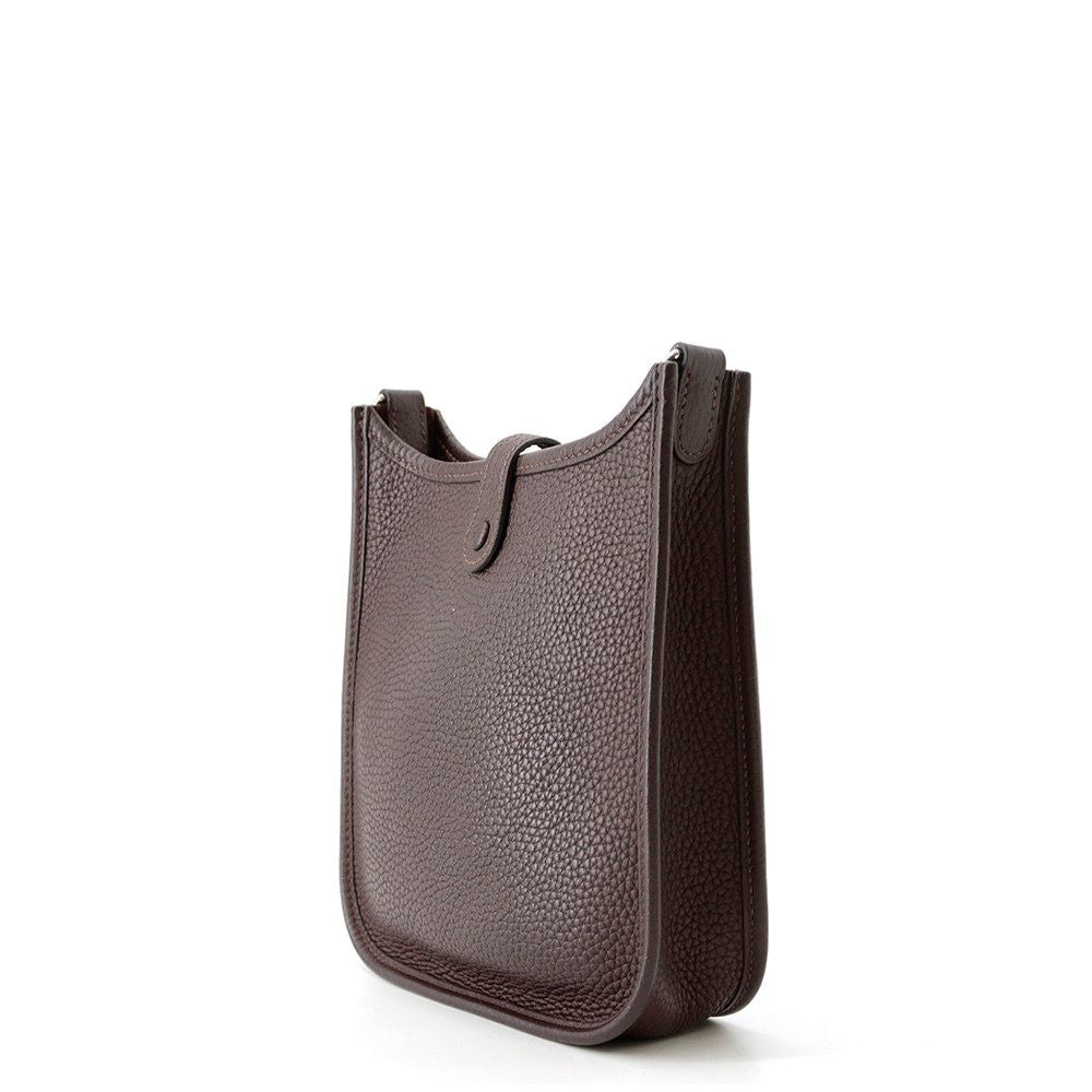 Hermes Evelyne TPM Amazon Flipper Ball Bandouliere Sangle Ebene Silver Taurillon — view 2