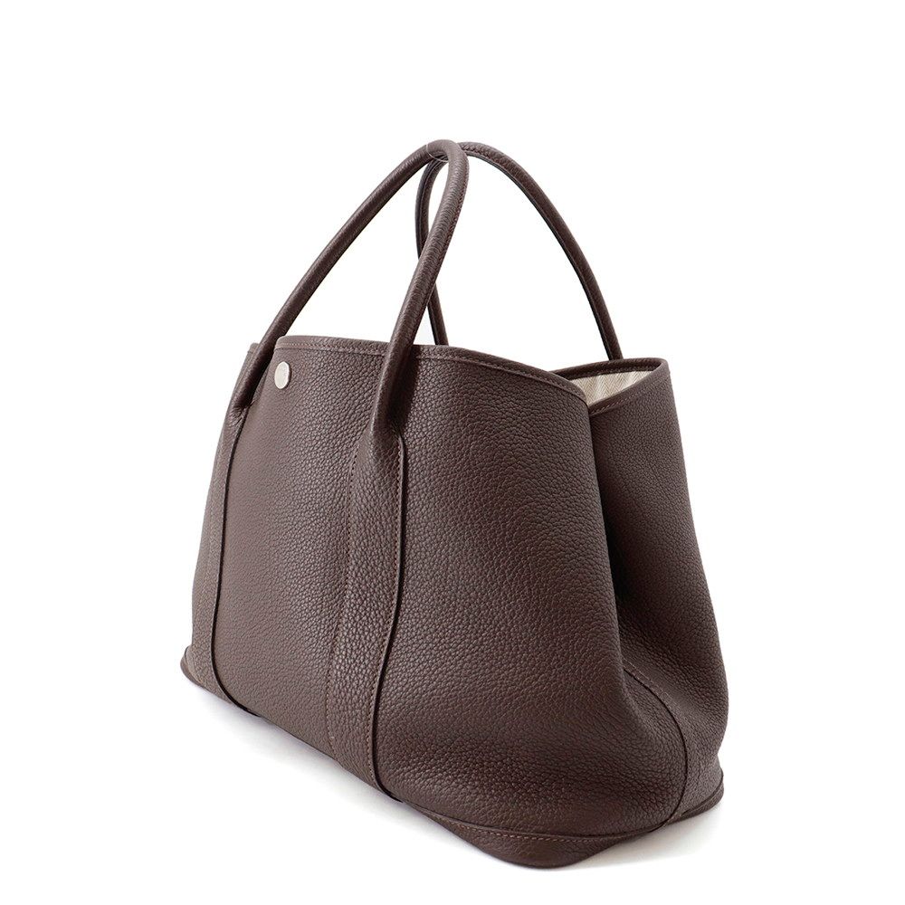Hermes Tote Garden Party PM Ebene Silver Negonda — view 2