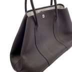 Hermes Tote Garden Party PM Ebene Silver Negonda — view 6