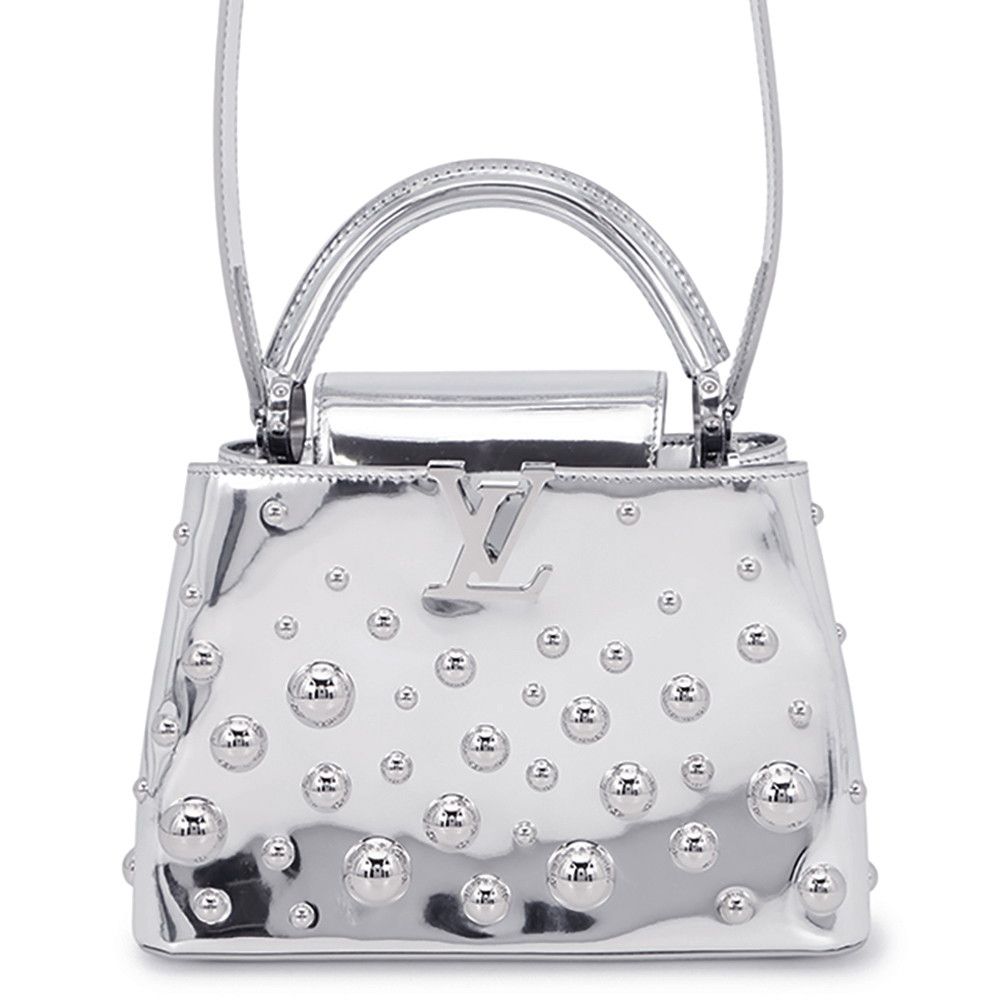 Louis Vuitton Leather LV Yk Capucines BB Metal Dot 2-Way Shoulder Bag Yayoi