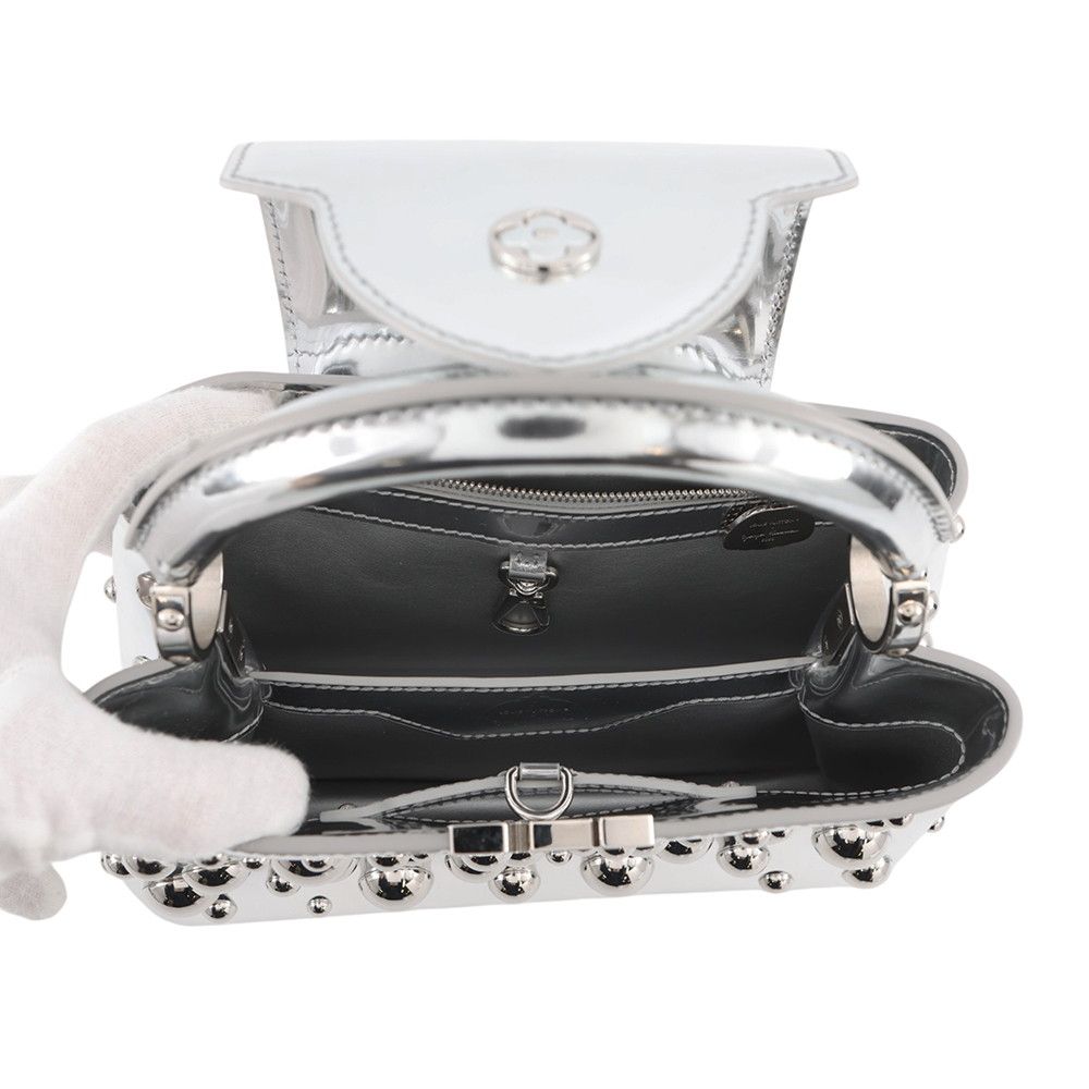 Louis Vuitton Leather LV Yk Capucines BB Metal Dot 2-Way Shoulder Yayoi Kusama — view 6