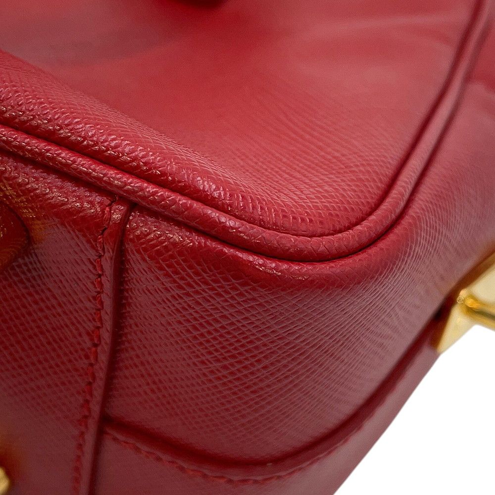 Prada Handbag Triangle Logo Leather — view 7