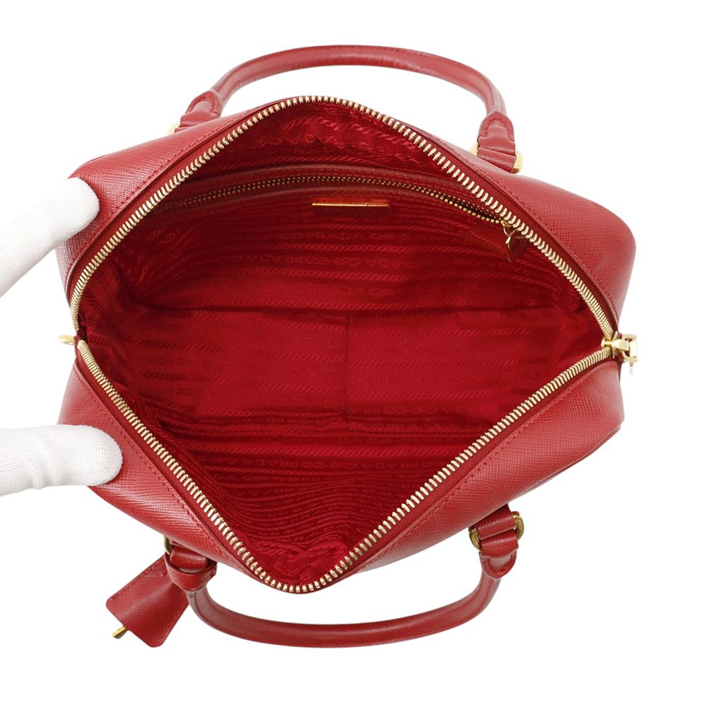 Prada Handbag Triangle Logo Leather — view 5
