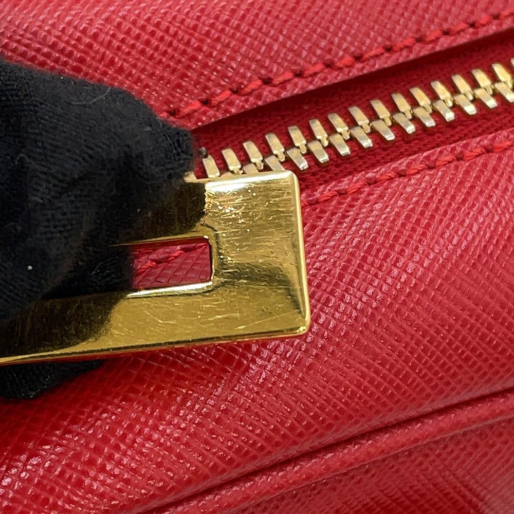 Prada Handbag Triangle Logo Leather — view 9