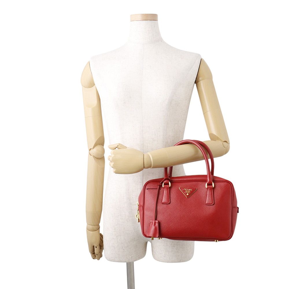 Prada Handbag Triangle Logo Leather — view 4
