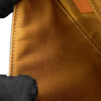 Celine Shoulder Bag Triomphe Triangle Leather Brown — view 9