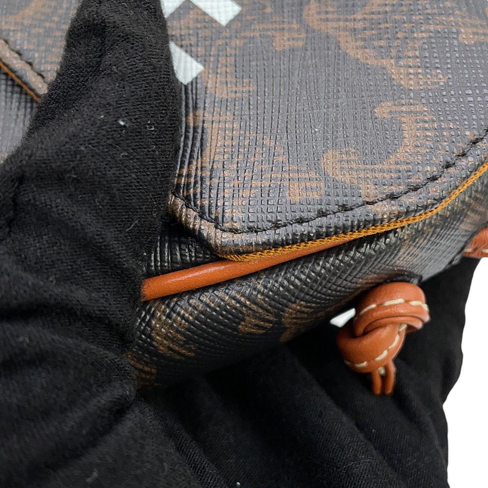 Celine Shoulder Bag Triomphe Triangle Leather Brown — view 7