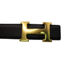 Hermes Leather Belt Constance Gold Buckle Black 65 — view 6