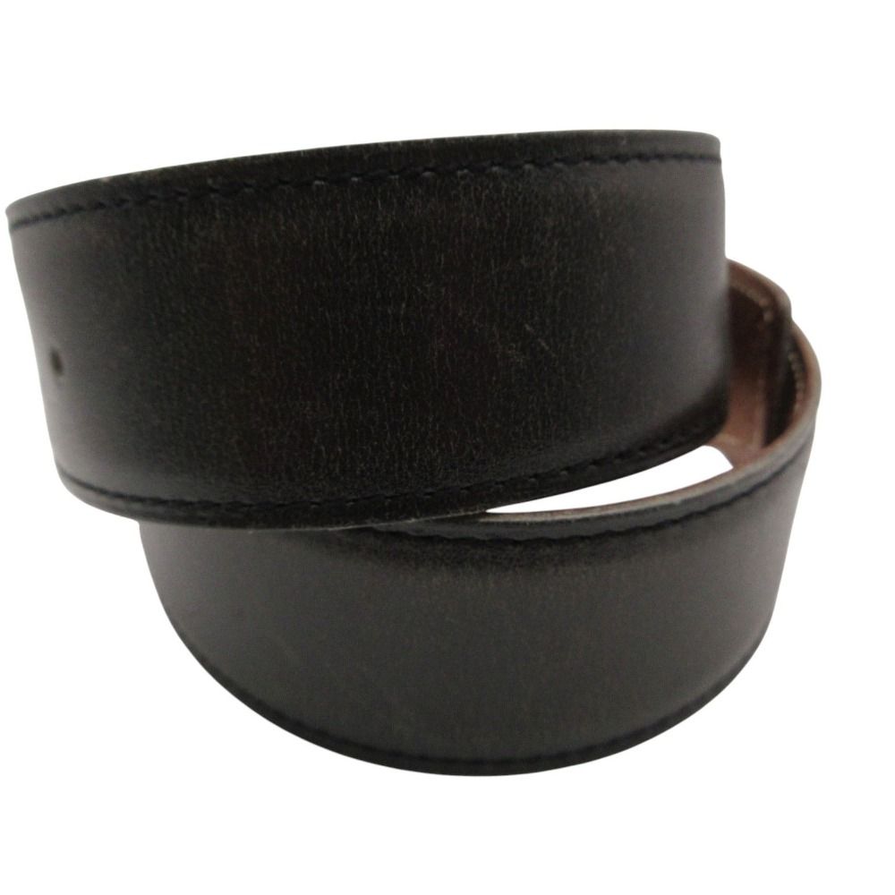 Hermes Leather Belt Constance Gold Buckle Black 65 — view 4