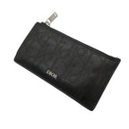 Dior Card Case Zip Holder Logo Perforated Smooth Calf Coin Purse Wallet Mini — view 8