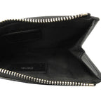 Dior Card Case Zip Holder Logo Perforated Smooth Calf Coin Purse Wallet Mini — view 7
