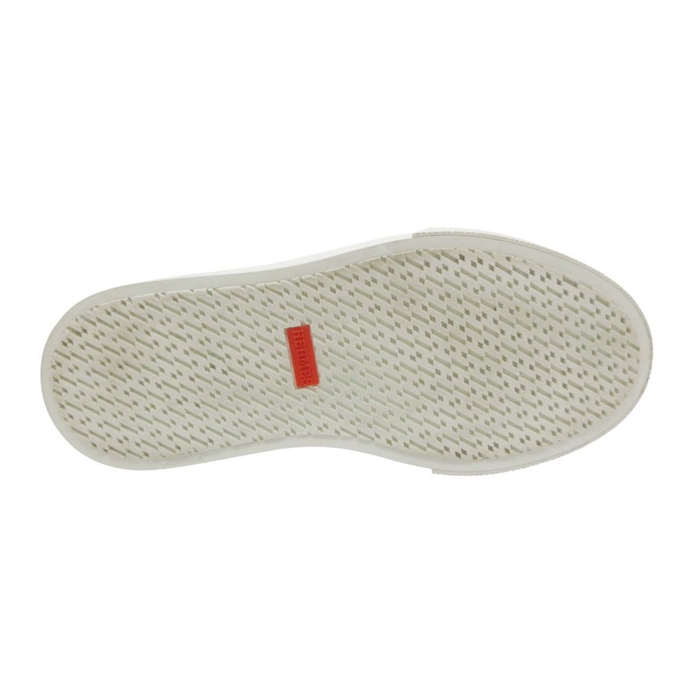Hermes Day Sneakers Leather Low Cut Shoes Kelly Buckle White — view 7