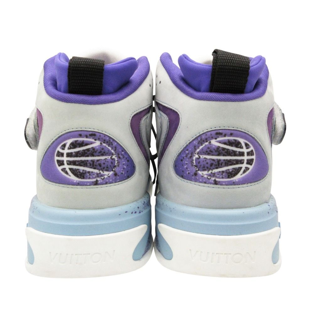 Louis Vuitton Sneakers LV Trainer 2 Line Marine Logo High Cut Shoes Bash Purple — view 5