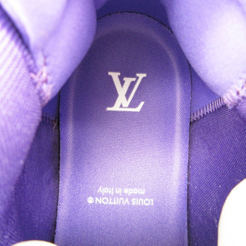 Louis Vuitton Sneakers LV Trainer 2 Line Marine Logo High Cut Shoes Bash Purple — view 4