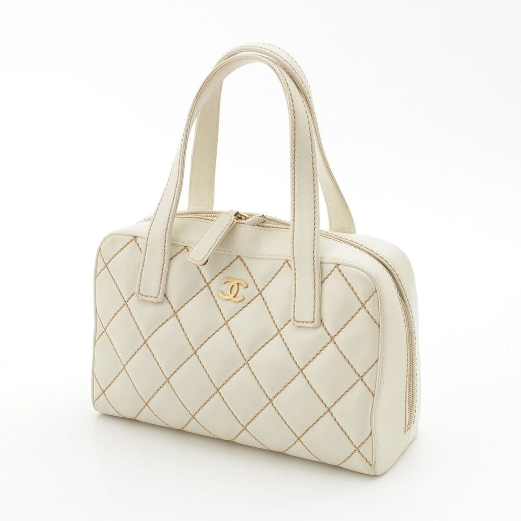 Chanel Wild Stitch Handbag Inner Pouch White — view 2