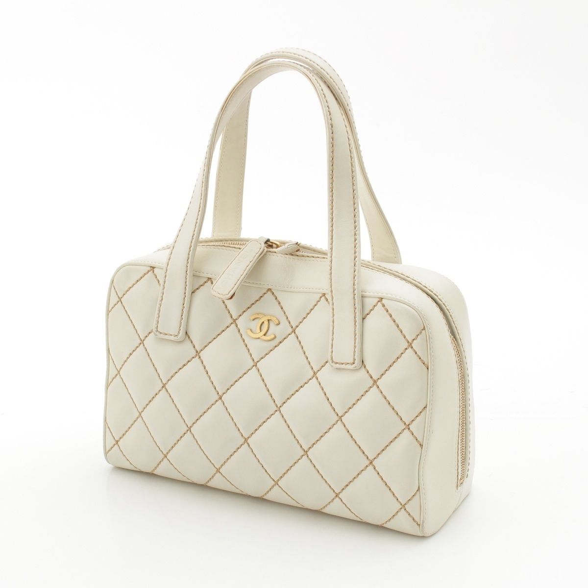 Chanel Wild Stitch Handbag Inner Pouch White — view 2