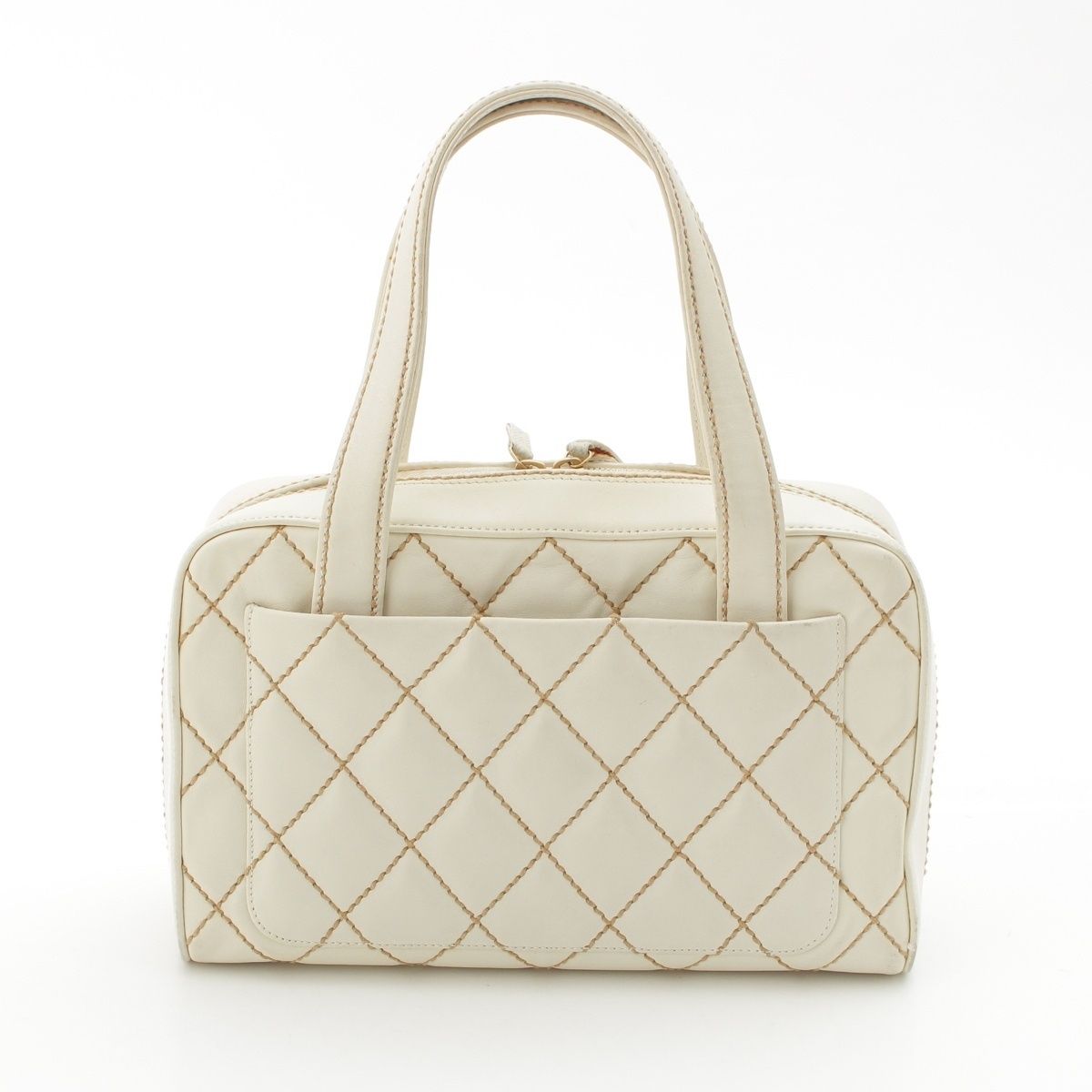 Chanel Wild Stitch Handbag Inner Pouch White — view 4
