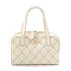 Chanel Wild Stitch Handbag Inner Pouch White