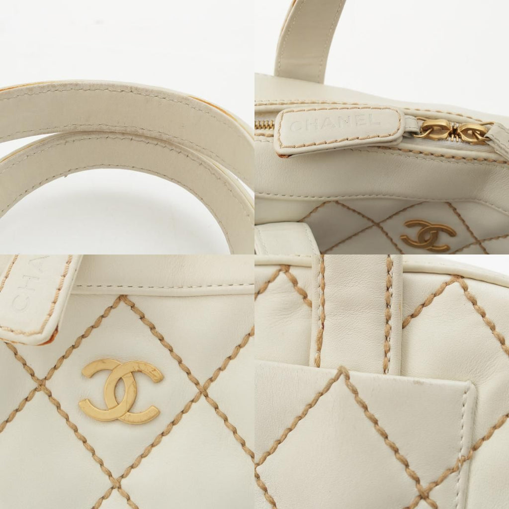 Chanel Wild Stitch Handbag Inner Pouch White — view 8