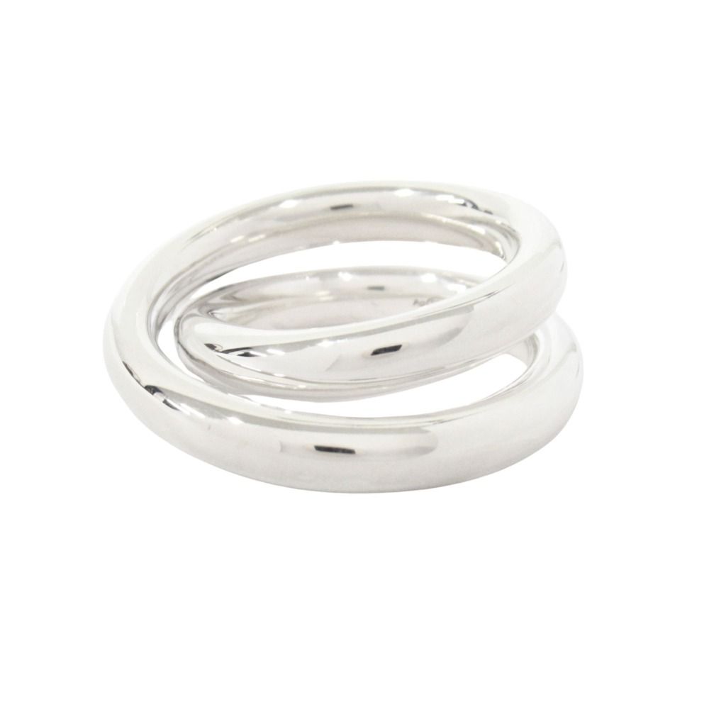 Hermes Polished Vertige Ring 54 Silver