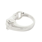 Hermes Polished Galop PM Ring 55 Silver — view 4