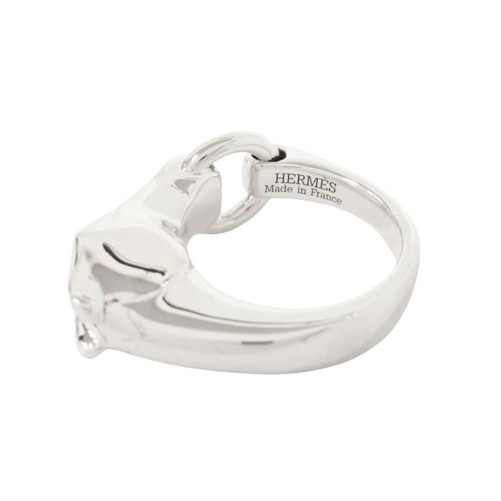 Hermes Polished Galop PM Ring 55 Silver — view 4
